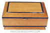 Keepsake box by tropical hardwood - Ceylon Satinwood box with ebony trim  