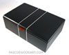 Bullion coins display box handmade made from Ebony with silver inlay