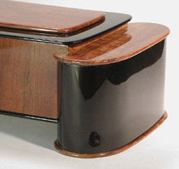 Artistic wood box - Suspended box design - Buoyant