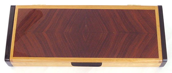 Bubinga end grain box top - Handmade decorative desktop box