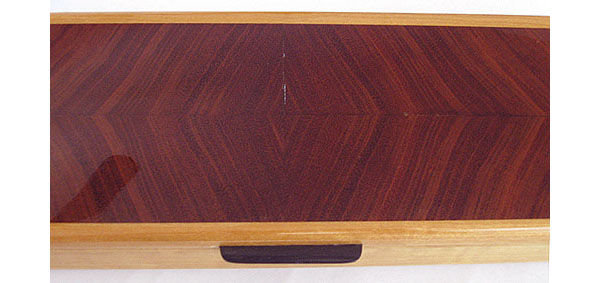 Bubing box top closeup - Handmade decorative wood desktop box