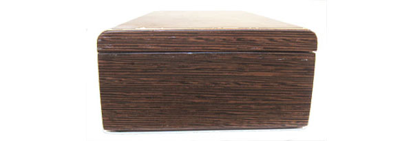 Wenge box end - handmade wood  desktop box
