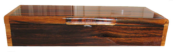 Handmade wood box - Indian rosewood front view