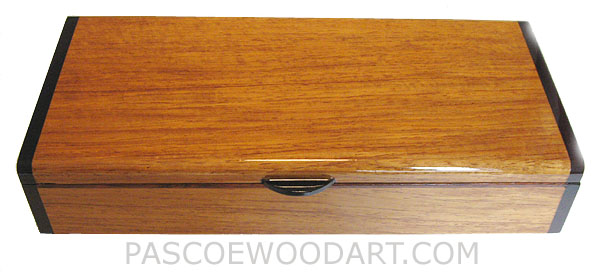 Handmade wood box - Decorative wood desktop box made of narra, bois de rose