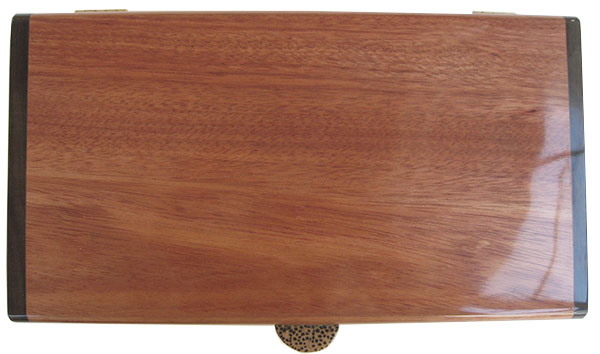 Bloodwood box top - Handmade slim desktop box