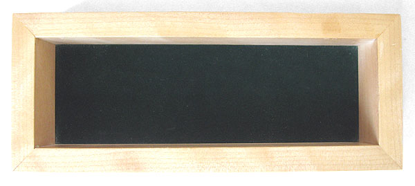 Figured birch pen box with velvet liner