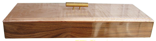 Bolivian rosewood box front - Handmade super slim box