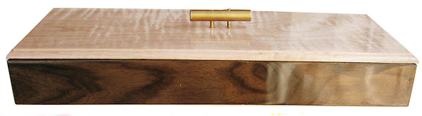 Bolivian rosewood back - Handmade super slim wood box