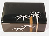 Artistic box - Ebonized cherry with pigmented epoxy inlay 