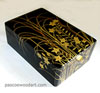 Artistic box - Ebonized Cherry Box with artwork by built up lacquer  
