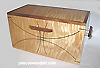 Decorative wood CD storage box 