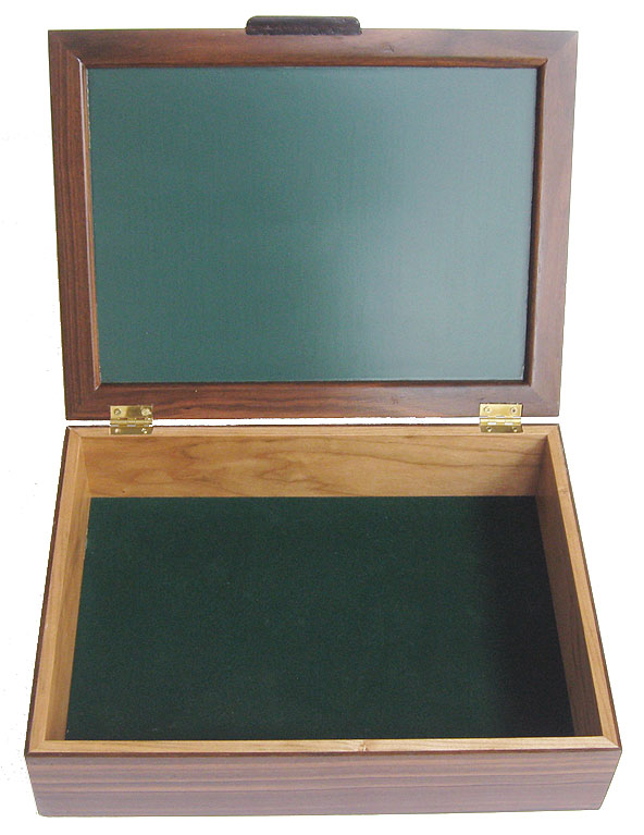 Decorative large keepsake box, letter sized paper box - open view