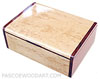 Handmade wood box - Decorative keepsake box made of Karelian birch burl, cocobolo