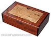 Handcrafted wood box - Decorative wood keepsake box made of bubinga, spalted maple, bois de rose