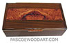 Decorative wood keepsake box - Handmade wood box made of East Indian rosewood, amboyna burl