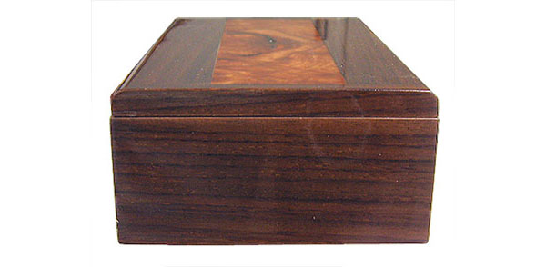 Handmade wood box - side view