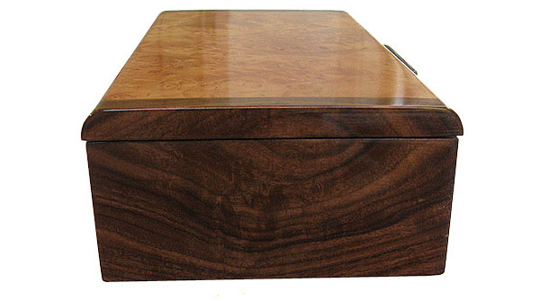Santos rosewood box end - Handmade decorative wood box