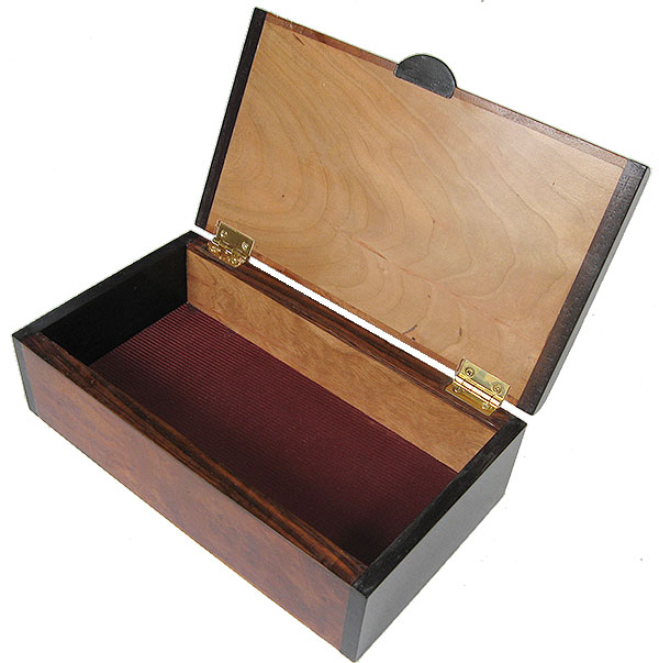 Handmade wood box - Open view