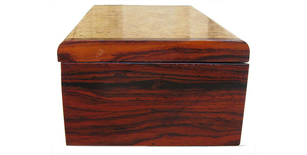 Cocobolo box end - Handmade wood box