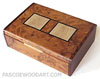 Amboyna burl decorative keepsake box or photo box