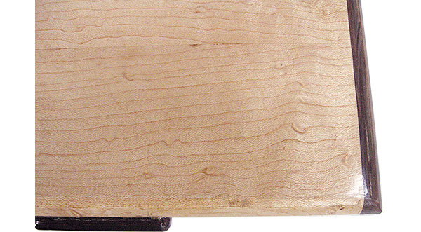 Birds eye maple box top - close up - Handmade wood keepsake box