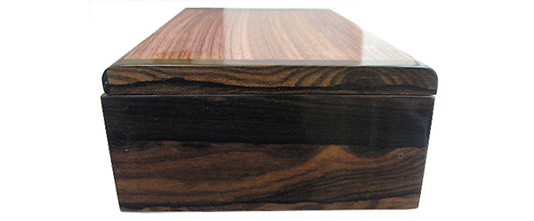 ziricote box end - Handmade wood box