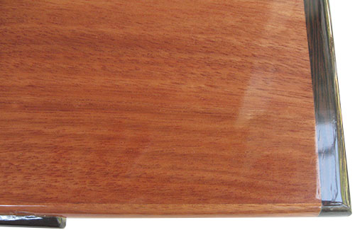 Bloodwood box top- close up - Handmade wood box