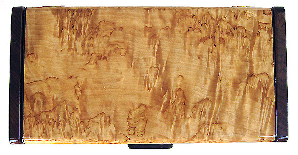 Masur birch box top - Handcrafted  wood box - Decorative wood keepsake box 