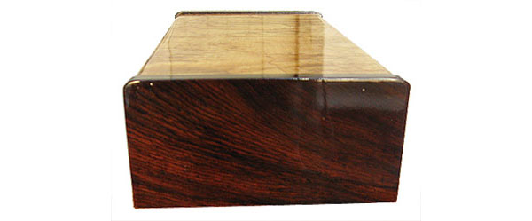 Palisander box end - Handcrafted decorative keepsake box