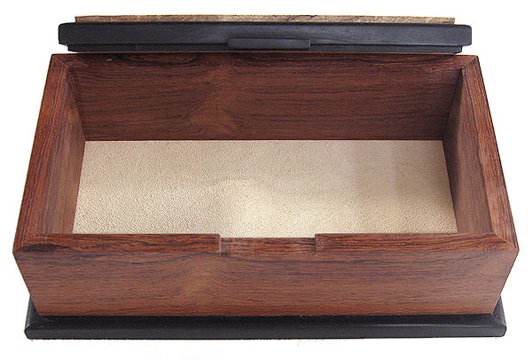 Handcrafted wood box - Open view