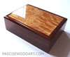 Cocobolo man's valet - handmade keepsake box for man