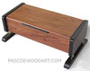 Decorative wood men's valet box - Handmade men's keepsake box made of Honduras rosewood, ebonized cherry