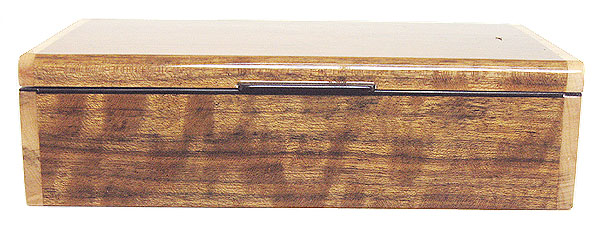 Handmade wood men's valet box - Shedua box front