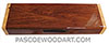 Handmade wood weekly pill box - Decorative wood 7 day pill organizer made of Honduras rosewood with maple ends