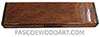 Handmade wood pill box - Decorative wood weekly pill box - 7 day pill organizer made of camphor burl with bois de rose ends