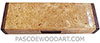 Handmade wood pill box - Decorative wood weekly pill box - 7 day pill organizer made of maple burl with Santos resewood ends