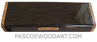 Handmade wood pill box - Decorative wood weekly pill box - 7 day pill organizer made of black palm with maple burl ends