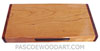 Handcrafted wood pill box - Three times a day weekly pill organizer made of solid cherry with cocobolo ends