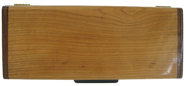 Cherry weekly pill box top - Handmade wood decorative weekly pill organizer