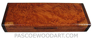 Handmade wood weekly pill box - Decorative 7 day pill organizer made of redwood burl with cocobolo ends