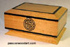 Artistic box by tropical hardwood - Ceylon Satinwood box with ebony trim  