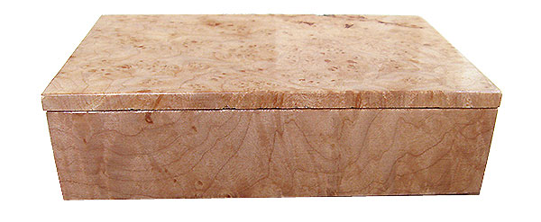 Maple burl box back - Handmade small wood box