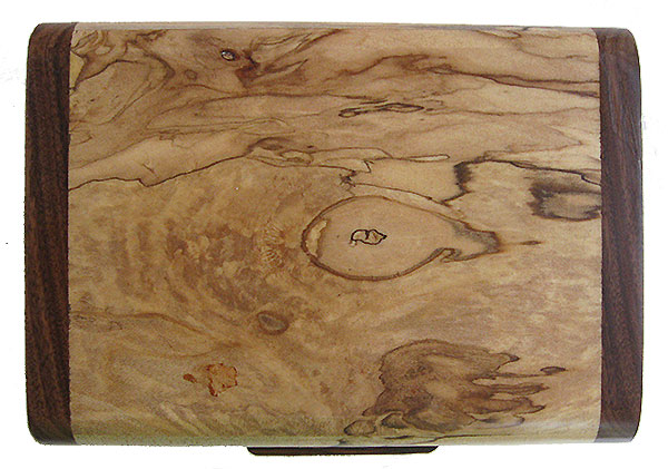 Spalted maple box top - Handmade small wood keepsake box 
