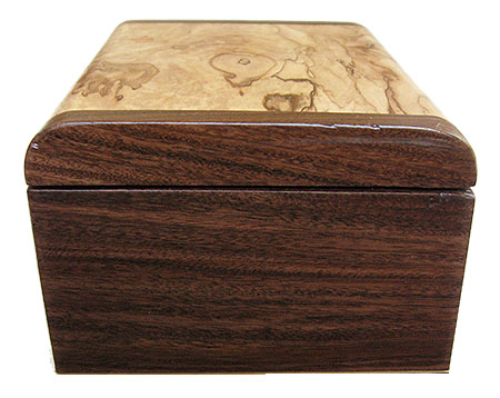 Cocobolo box end - Handmade small wood box