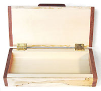 Decorative small wood box - Handmade small spalted maple box