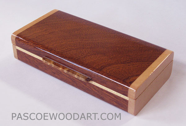 Decorative small wood box - Handmade sapele box