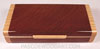 Handmade small wood box made of sapele wood