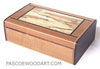 Small decorative wood keepsake box