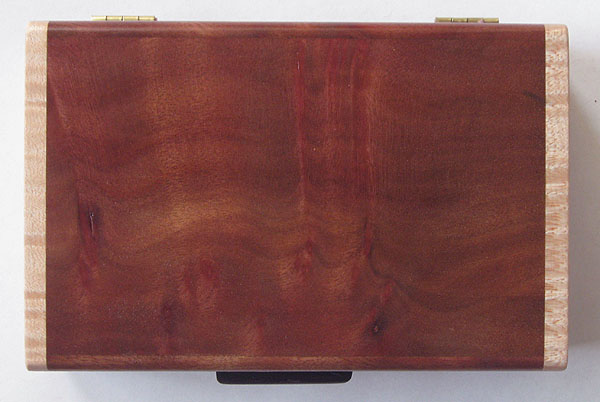 Handmade small wood box - top view