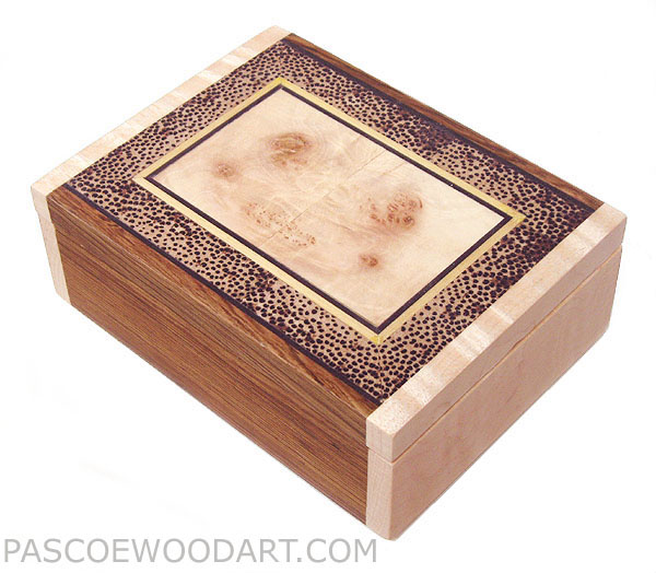 Decorative wood small box - Handmade wood small keepsake box